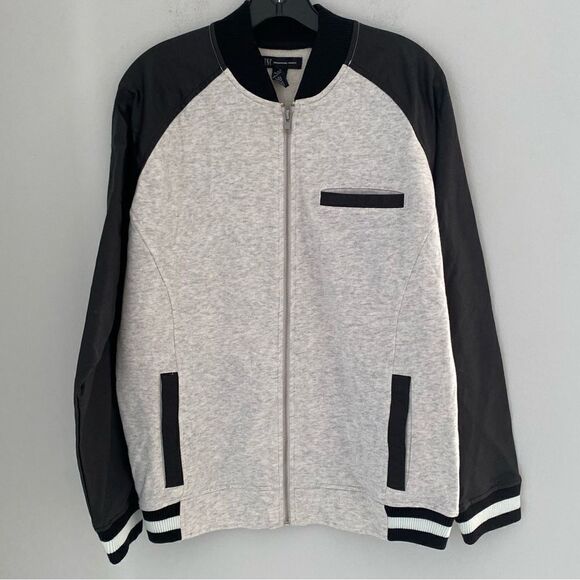 INC Men’s Zipper Closing Color Block Knit Jacket size M - Picture 1 of 4